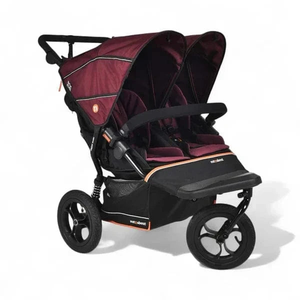 Out N About Nipper Double V6 Pod Newborn and Toddler Bundle - Brambleberry Red