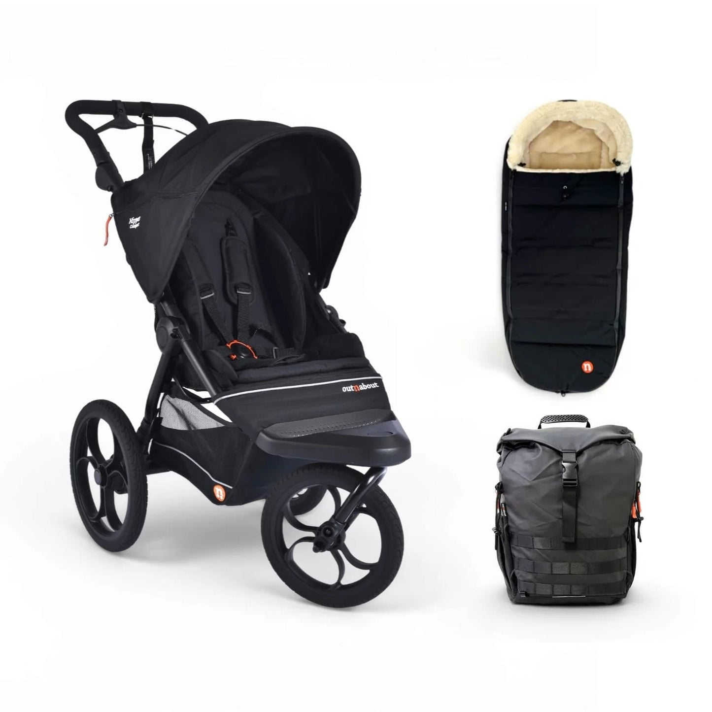 Out N About Nipper Compact Adventure Bundle - Black
