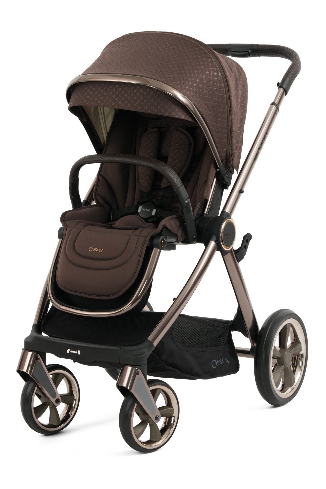 Oyster 4 Luxury (CabrioFix i-Size) Travel System - Brown Raven