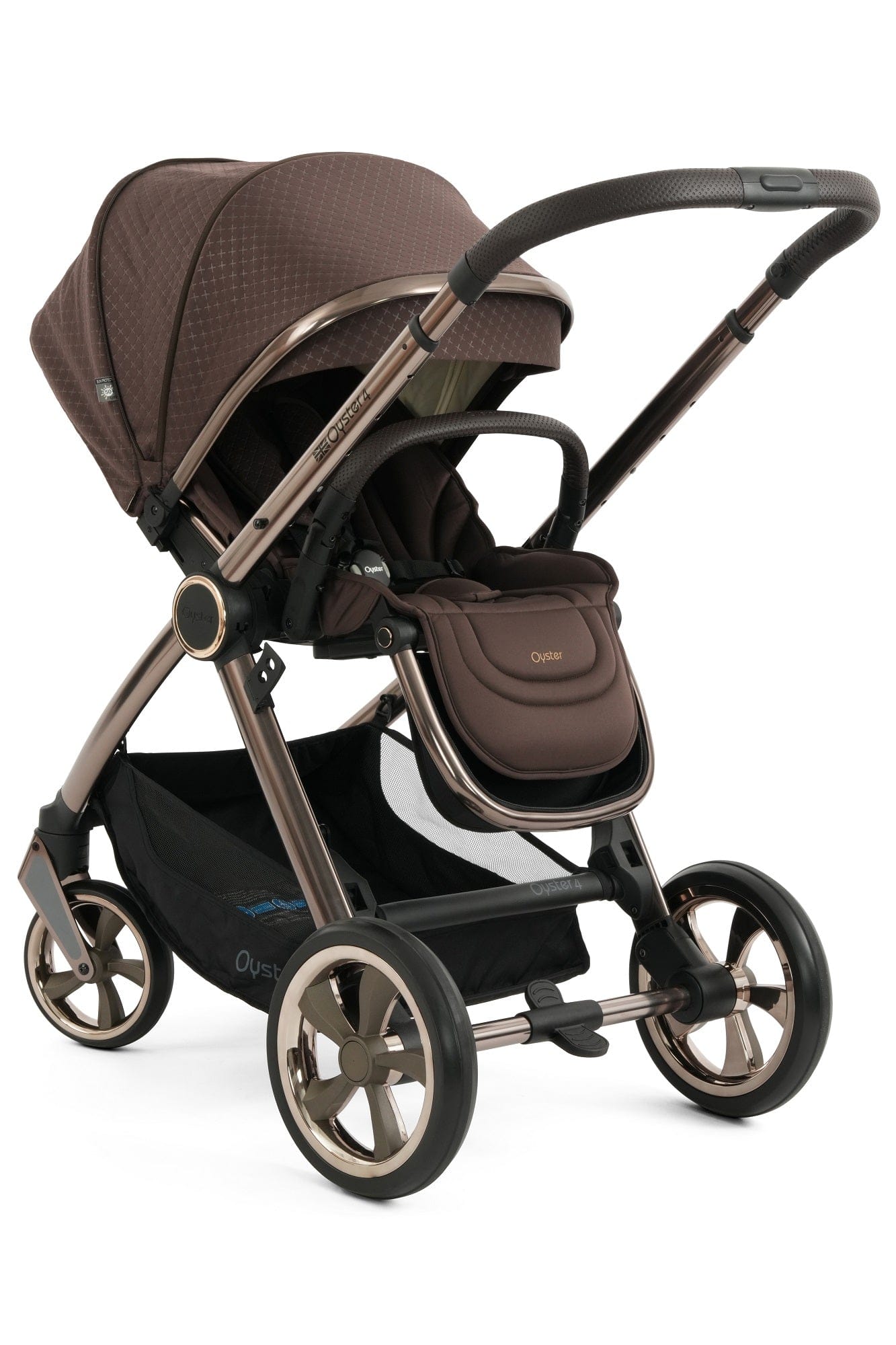 Oyster 4 Luxury (Cloud T) Travel System - Brown Raven