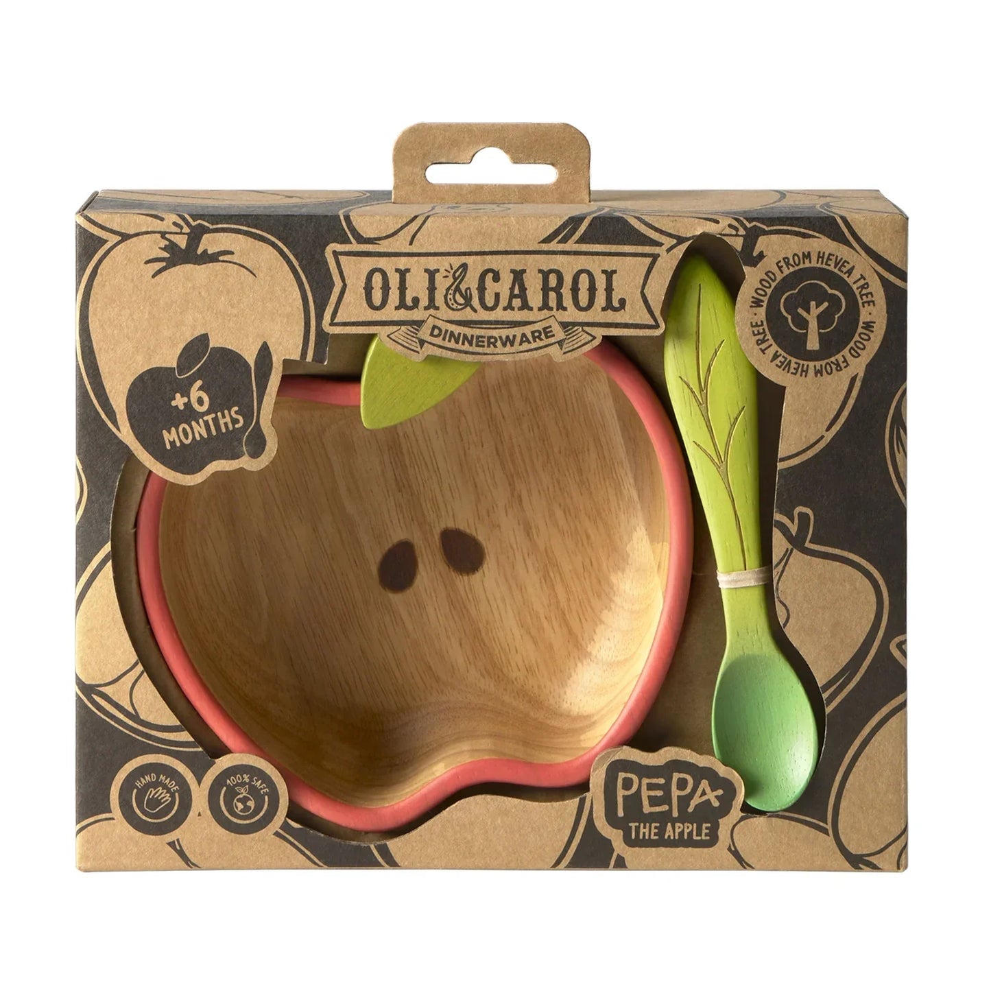 Oli&Carol Pepa the Apple Bowl and Spoon Set