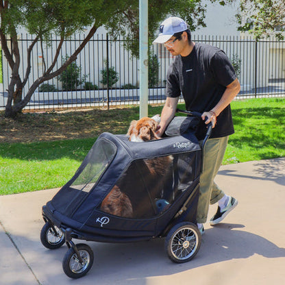 Petique Apollo Elite Pet Stroller incl. Free Rain Cover & Bike Adapter