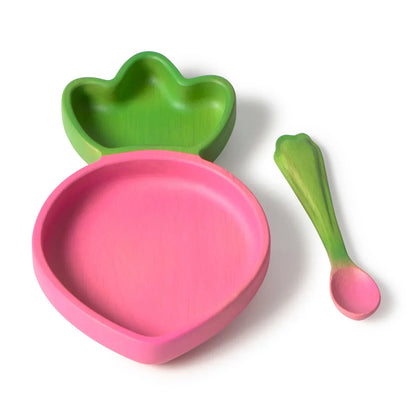 Oli&Carol Ramona the Radish Plate and Spoon Set