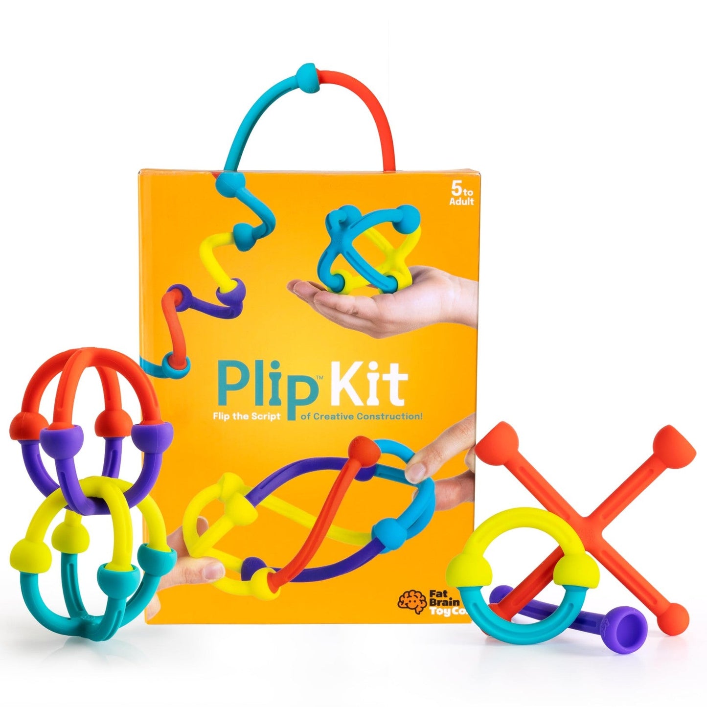 Plip Kit – 52-Piece Silicone Builder Set | Flexible Links for Bending | Creative STEM Learning Toy