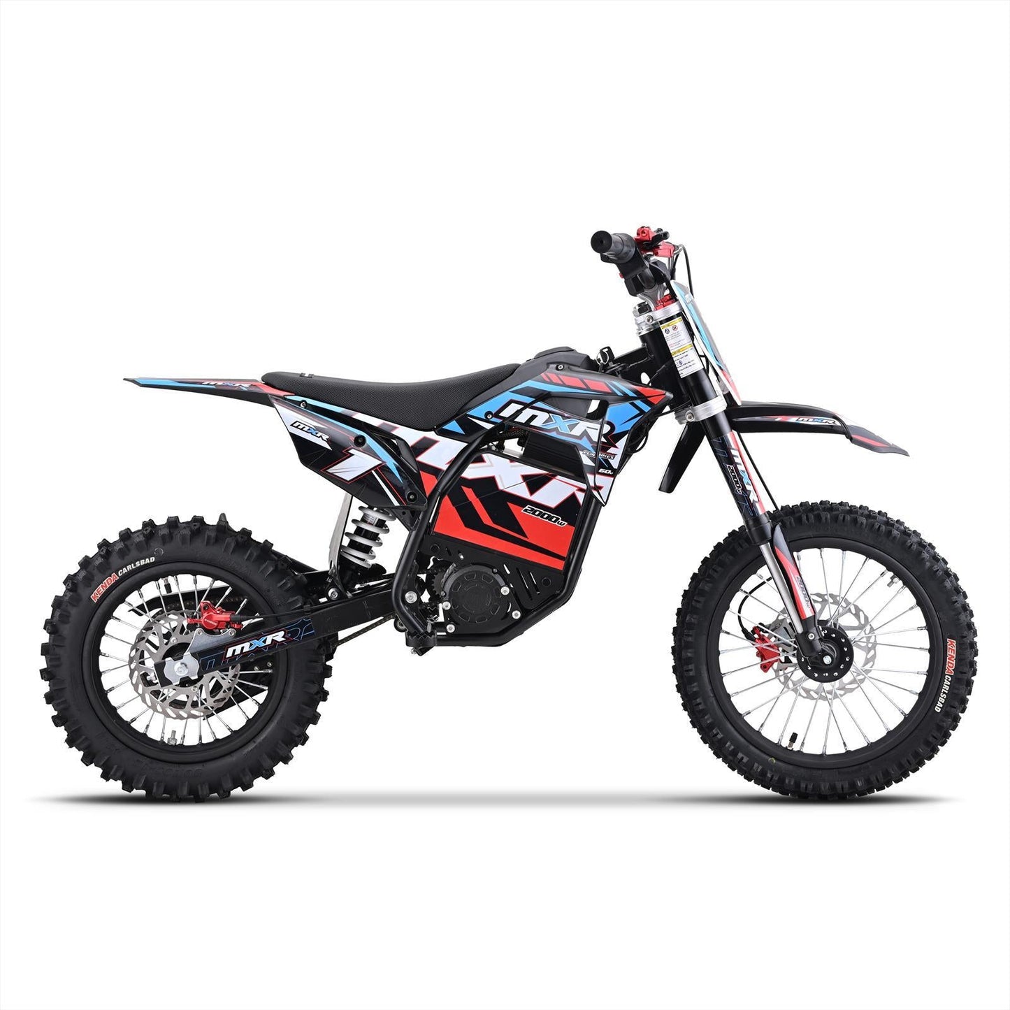 FunBikes MXR 2000W 60V Lithium Electric Dirt Bike 14/12 – Blue