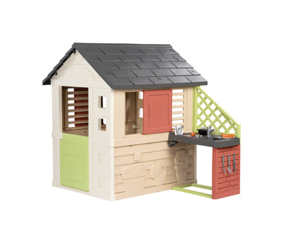 Smoby Life Nature Playhouse & Kitchen – Kids Outdoor Garden Playhouse