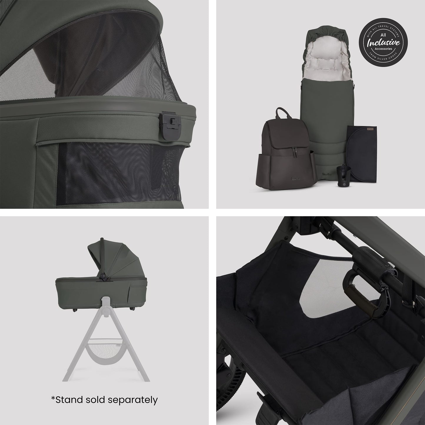 Silver Cross Cove 2 Accessory Bundle - Pewter