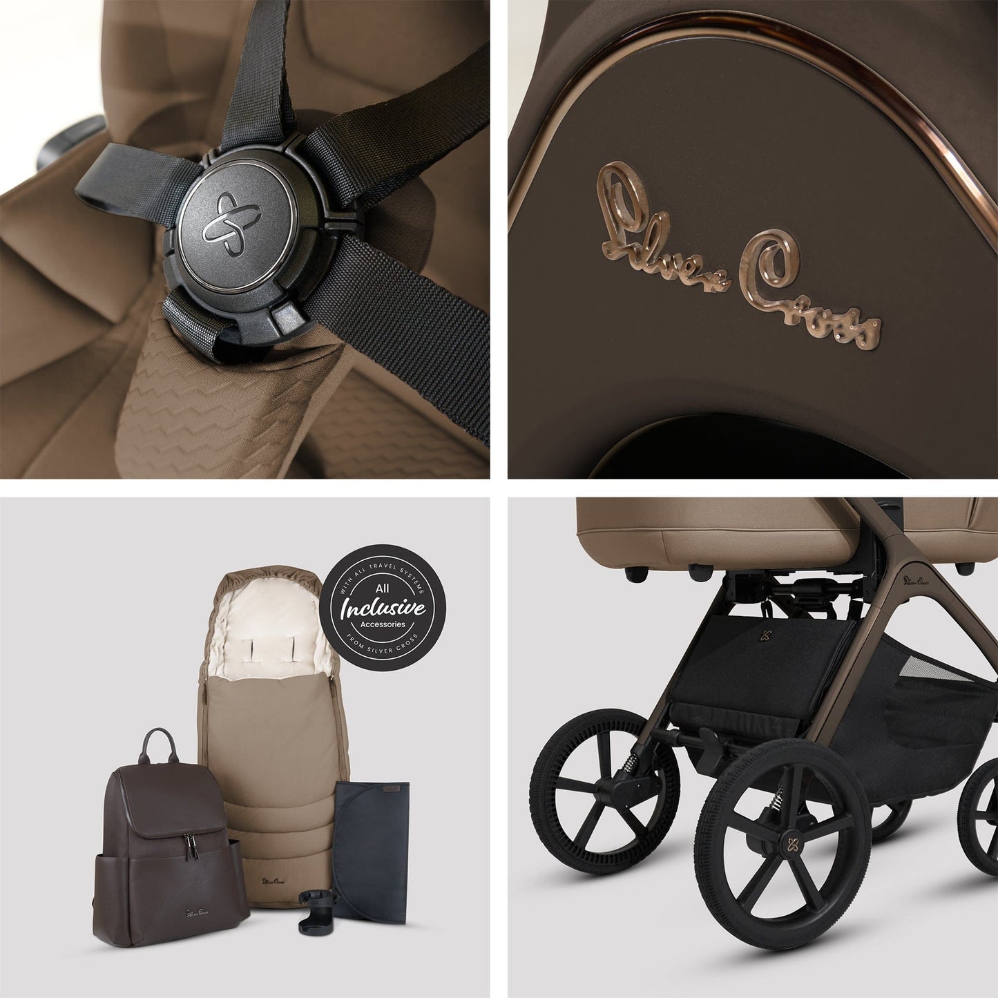 Silver Cross Cove (Cloud T) Travel System - Maple