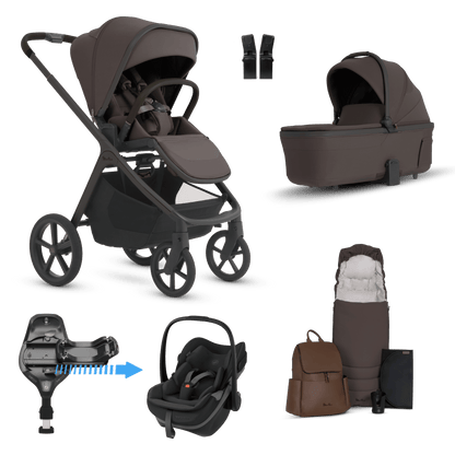 Silver Cross Cove 2 (Pebble Slide PRO) Travel System - Chocolate