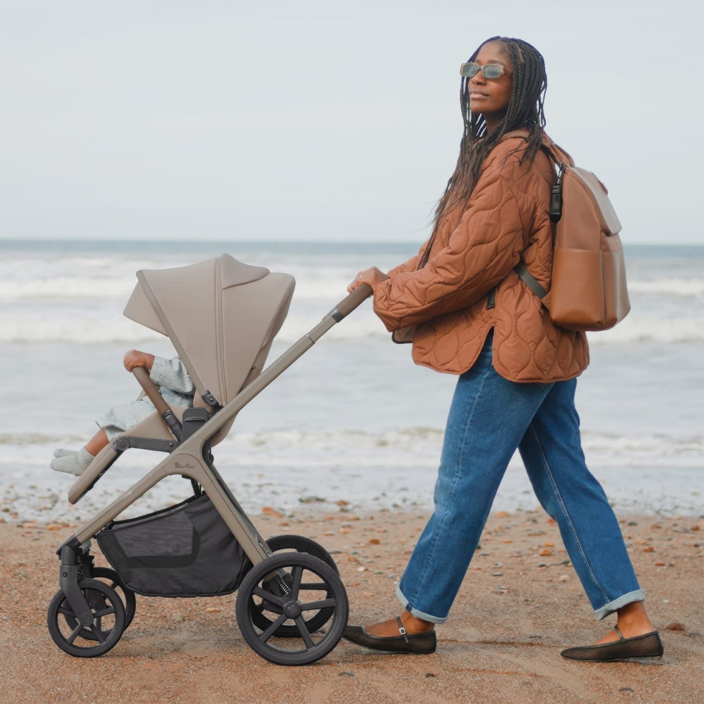 Silver Cross Cove 2 (Cabriofix i-Size) Travel System - Champagne