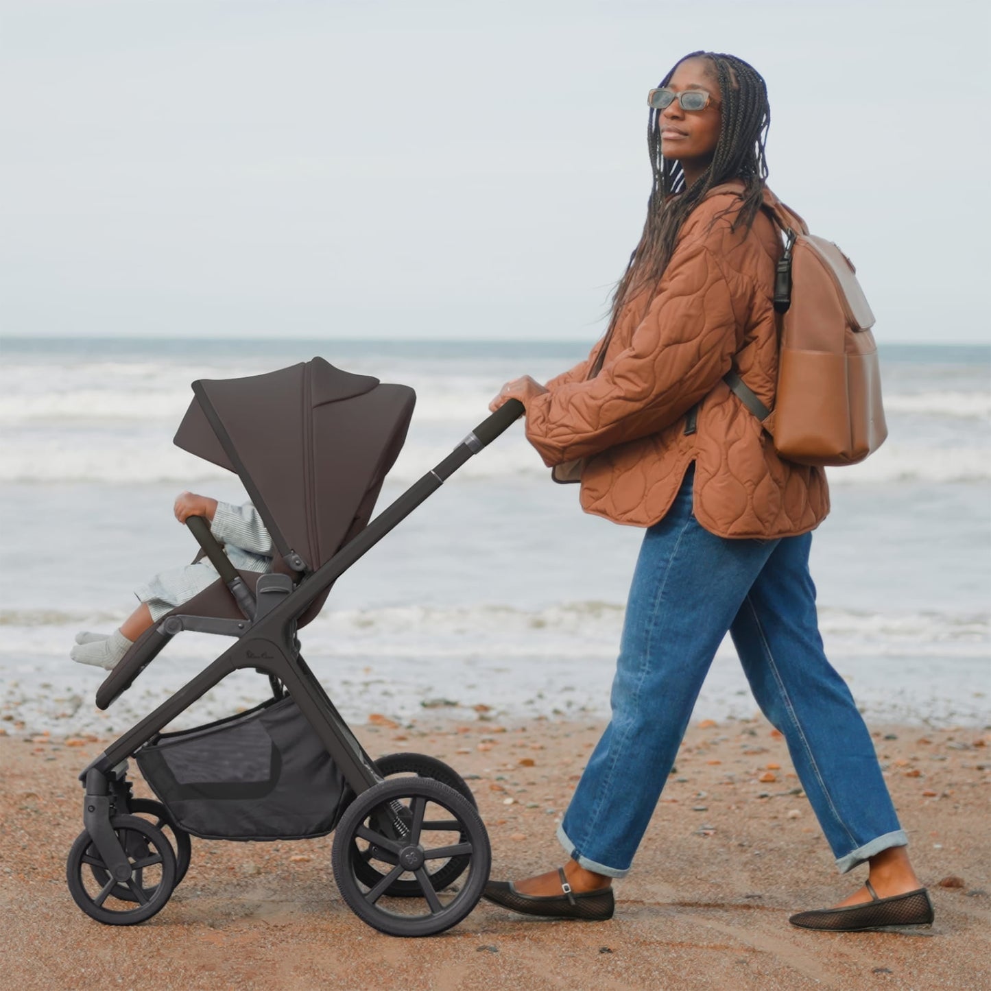 Silver Cross Cove 2 (Pebble Slide PRO) Travel System - Chocolate