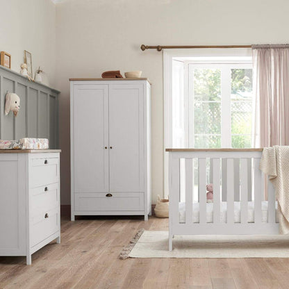 Tutti Bambini Verona 4 Piece Room Set - White/Oak