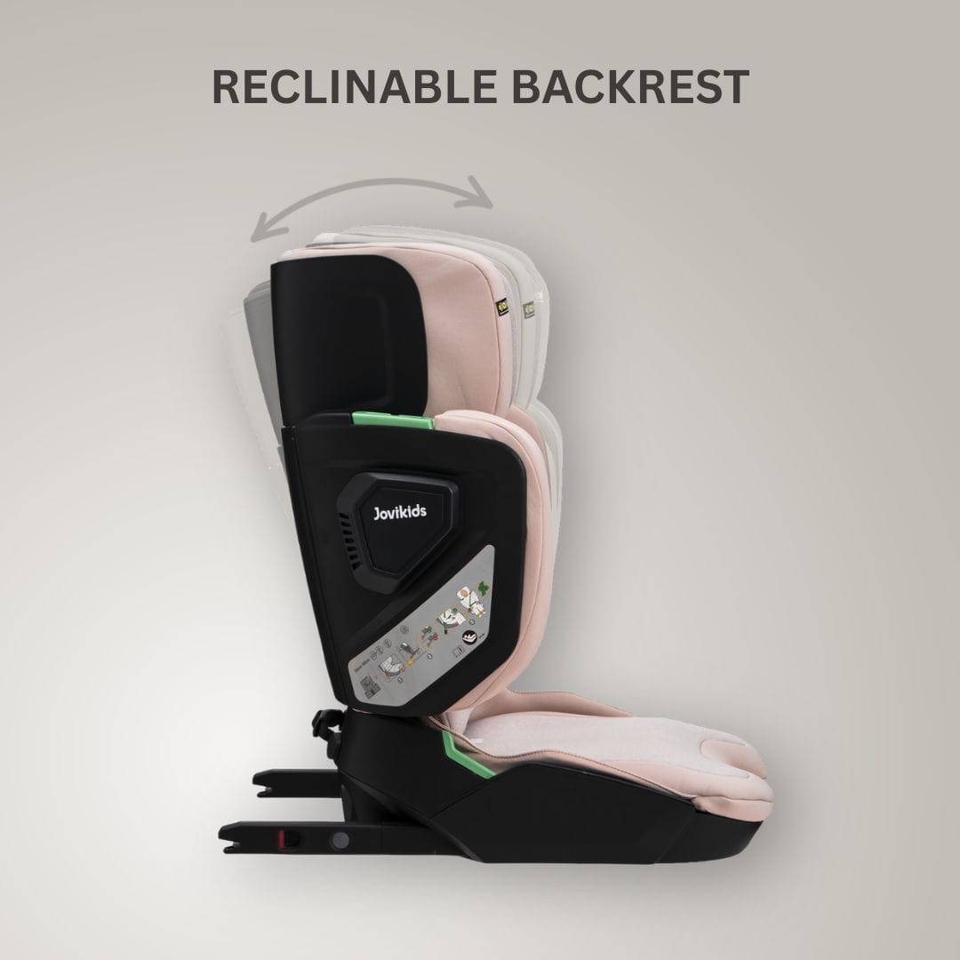 Jovikids Rober+ Folding Highback Booster Seat - Rosewood