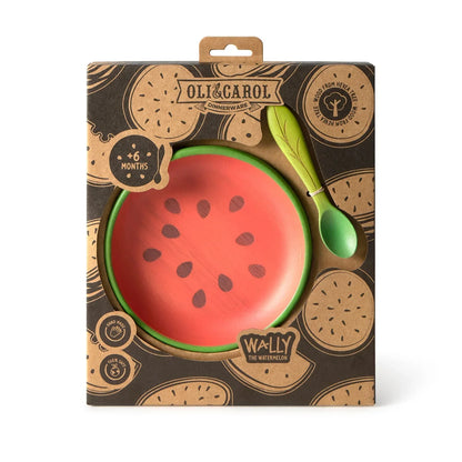 Oli&Carol Wally the Watermelon Plate and Spoon Set